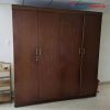 Tủ Quần Áo Gỗ MDF Cũ 4 Cánh Kèm Gương