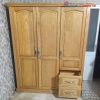 Tủ Quần Áo Gỗ Sồi 1m55 Cũ 3 Cánh