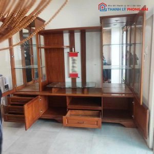 Tủ Trưng Bày Gỗ Tự Nhiên Sang Trọng Cũ