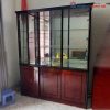 Tủ Trưng Bày Khung Gỗ Cánh Kính Cũ