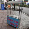 Xe Bán Cà Phê Inox Cũ Có Mái Che