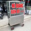 Xe Bán Hàng Inox 1m Có Kính Cũ
