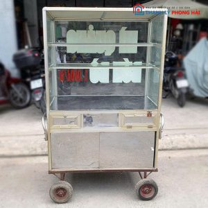 xe-ban-hang-inox-1m-co-kinh-cu-2-300x300 Thanh Lý Xe Bán Hàng Rong Inox Tồn Kho Mới 99%