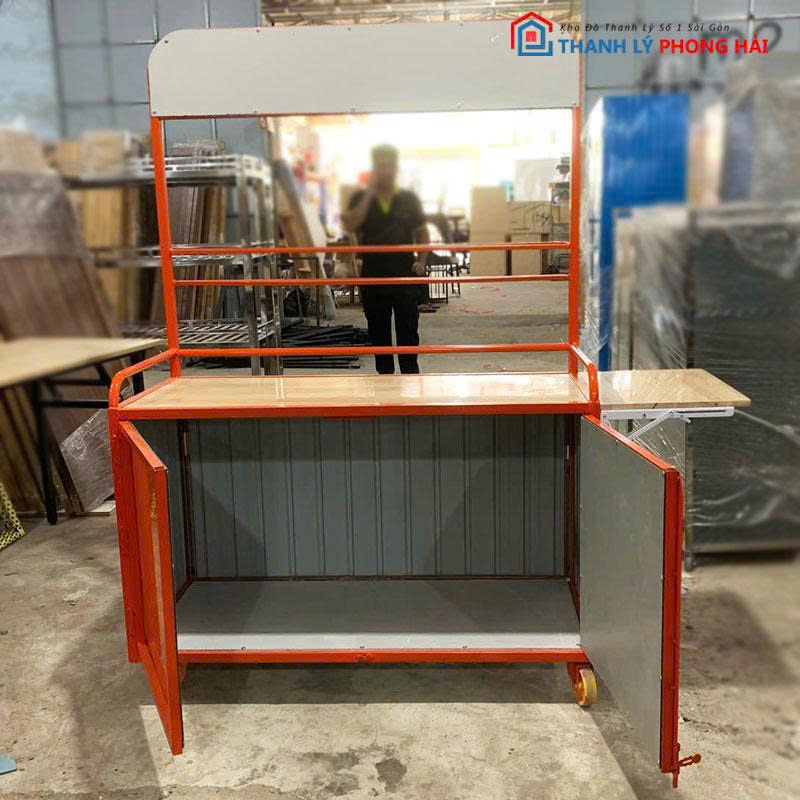 xe-ban-hang-takeaway-bang-alu (6) Xe Bán Hàng Takeaway Bằng Alu Mới 99%