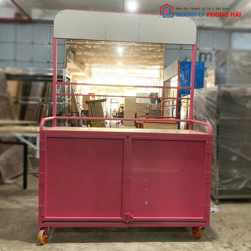 xe-ban-hang-takeaway-bang-alu (8) Xe Bán Hàng Takeaway Bằng Alu Mới 99%