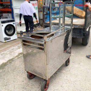 Xe Bán Phở Inox 1m Cũ Kèm Tủ Kính Trưng Bày