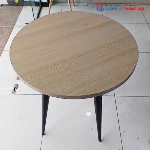 Bàn Cafe Tròn Chân Côn Sắt Cũ