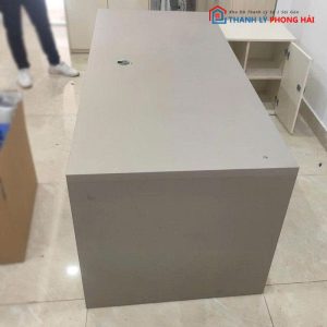 Bàn Giám Đốc Gỗ Công Nghiệp Cũ Kèm Tủ Phụ Góc L
