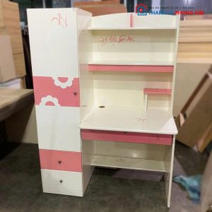 Bàn Học Cho Bé 1m2 Kèm Tủ Kệ Sách Cũ
