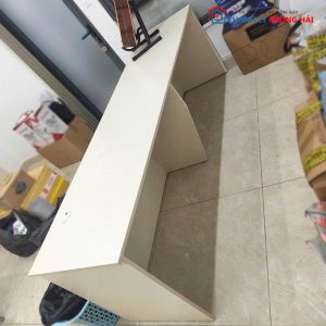 Bàn Quầy Gỗ Công Nghiệp Cũ Có Bửng