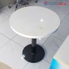 Bàn Tròn Chân Sắt Mặt Gỗ Cũ