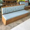 Băng Sofa Cafe 1m Bằng Gỗ Đệm Da Mới 99%
