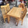 Bộ Bàn Ăn Gỗ Tự Nhiên Cũ 4 Ghế