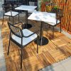 Bộ Bàn Ghế Cafe 9 Lá Kèm Bàn Composite Mới 99%