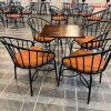 Bộ Bàn Ghế Cafe Khung Sắt Mới 99%