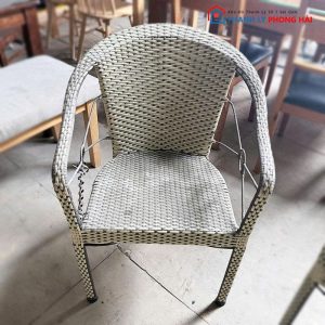 Bộ Bàn Ghế Cafe Mây Kèm 2 Ghế Cũ