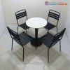 Bộ Bàn Ghế Cafe Sắt 3 Lá Mới 99%