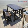 Bộ Bàn Ghế Quán Ăn 1m2 Gỗ Thông Mới 99%