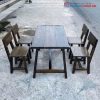 Bộ Bàn Ghế Quán Ăn Gỗ Thông 4 Ghế Mới 99%