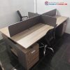 Cụm Bàn Làm Việc 4 Người 2m4 Có Vách Ngăn Cũ
