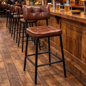 Ghế Bar Nệm Vuông Mới 99%