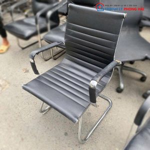 Ghế Bọc Da Chân Quỳ Lưng Thấp Cũ
