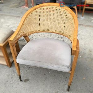 Ghế Cafe Gỗ Lưng Mây Cũ