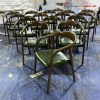Ghế Cafe Khung Gỗ Bọc Da Mới 99%