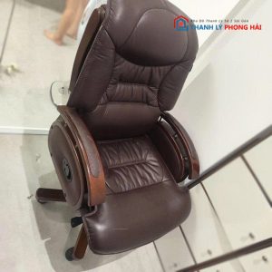 Ghế Giám Đốc Bọc Da Nâu Cũ