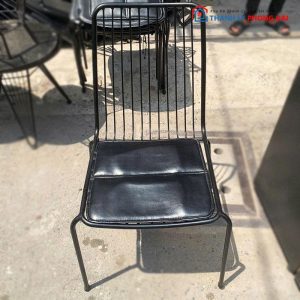 Ghế Khung Sắt Lưng Nan Cũ