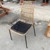 Ghế Mây Decor Cũ Chân Sắt