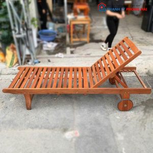 Ghế Thư Giãn 1m8 Gỗ Tự Nhiên Cũ