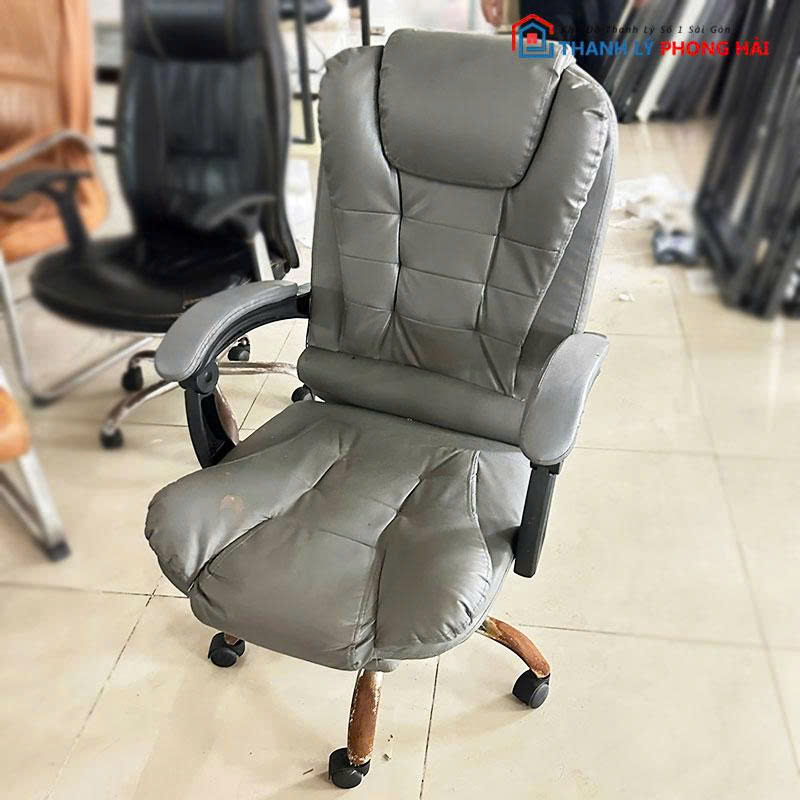 ghe-truong-phong-da-xam-cu-2 Ghế Trưởng Phòng Da Xám Cũ