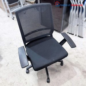 Ghế Văn Phòng Tay Chữ T Lưng Thấp Cũ