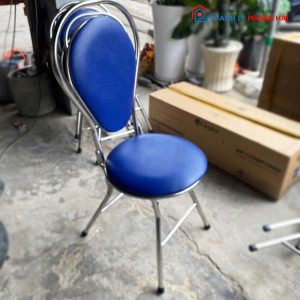 Ghế Xếp Inox Bọc Da Cũ