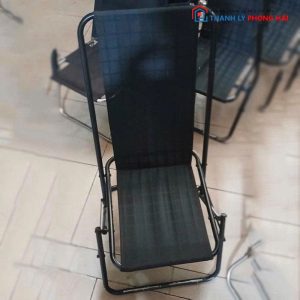 Ghế Xếp Lưng Lưới Cao Khung Sắt Cũ