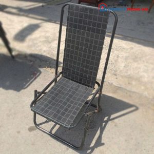 Ghế Xếp Lưng Lưới Cao Khung Sắt Cũ