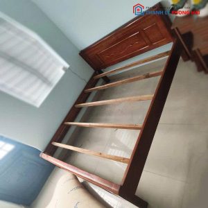 Giường 1m8 Gỗ Tự Nhiên Dát Xương Cá Cũ