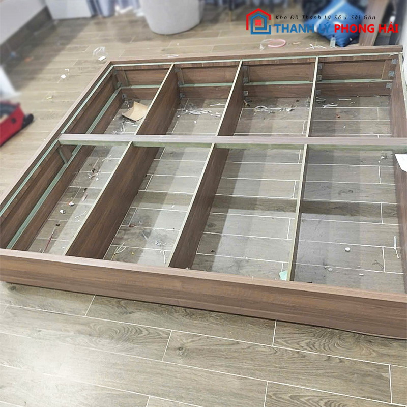 giuong-bet-go-mdf-cu-dat-phan-1 Giường Bệt Gỗ MDF Cũ Dát Phản Chắc Chắn (Nhiều Màu)