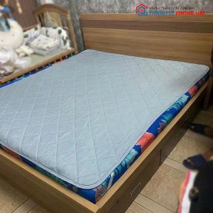 Giường Gỗ MDF 1m6 Cũ Kèm 2 Hộc Kéo