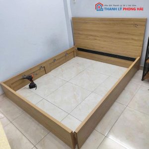 Giường Gỗ MDF 1m6 Dát Phản Cũ