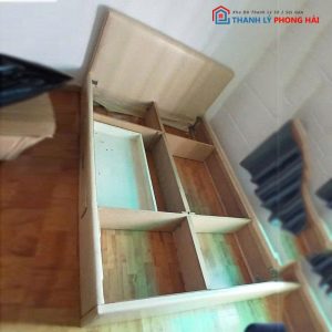 Giường Ngủ Bọc Đệm 1m4 Kèm Hộc Cũ