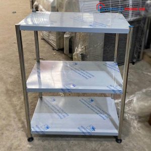 Kệ Inox 3 Tầng Cũ Thiết Kế Gọn Gàng