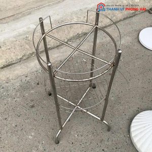 Kệ Inox Để Bình Nước 2 Tầng Cũ