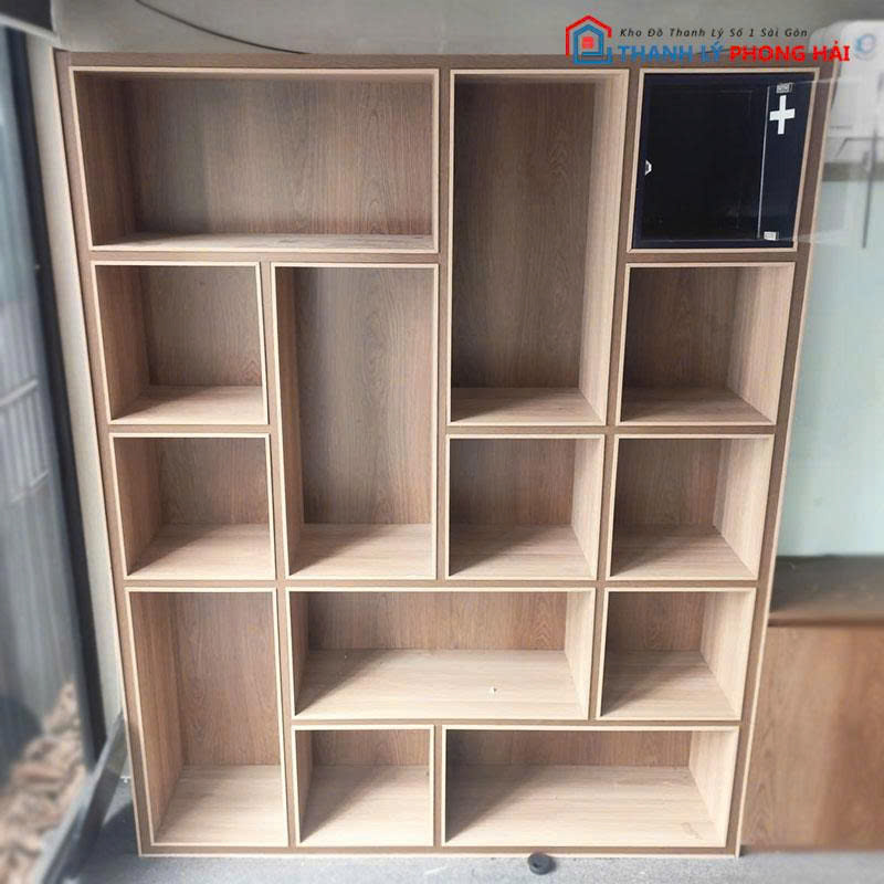 ke-sach-nhieu-ngan-1m75-cu-1 Kệ Sách Nhiều Ngăn 1m75 Cũ