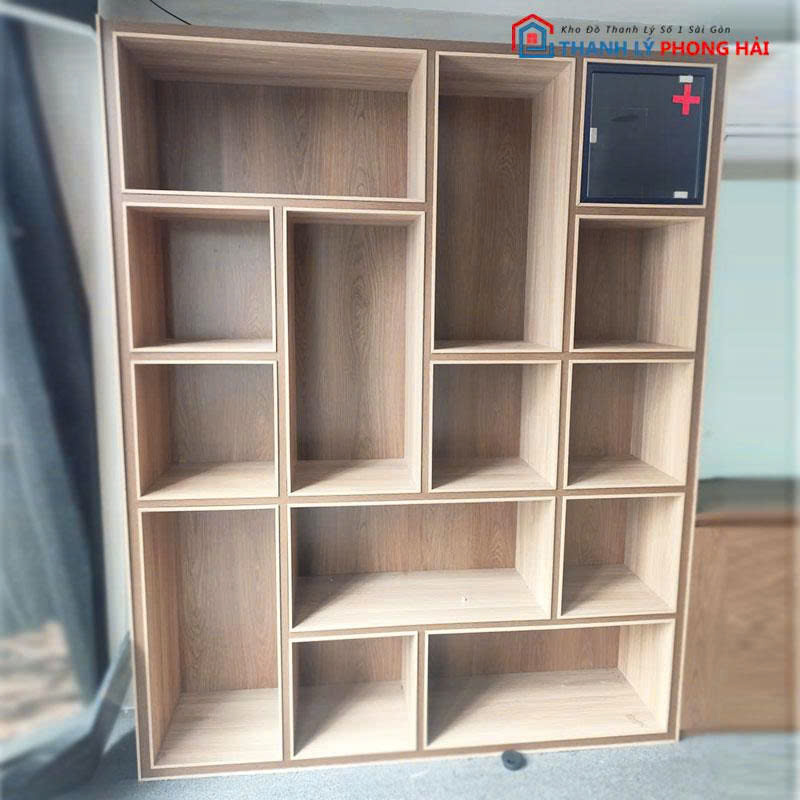ke-sach-nhieu-ngan-1m75-cu-2 Kệ Sách Nhiều Ngăn 1m75 Cũ