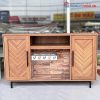 Kệ Tivi Gỗ MDF 1m38 Kèm Lò Sưởi Điện Mới 99%