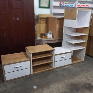 Kệ Tivi Gỗ MDF Cũ Nhiều Hộc