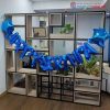 Kệ Trưng Bày Văn Phòng Khung Sắt Mặt Gỗ Cũ