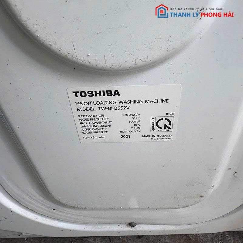 may-giat-toshiba-inverter-7-5kg-2 Máy Giặt Toshiba Inverter 7.5kg Model TW-BK85S2V Cũ